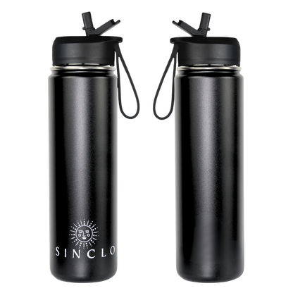 The Stevie 675ml Water Bottle (Black)