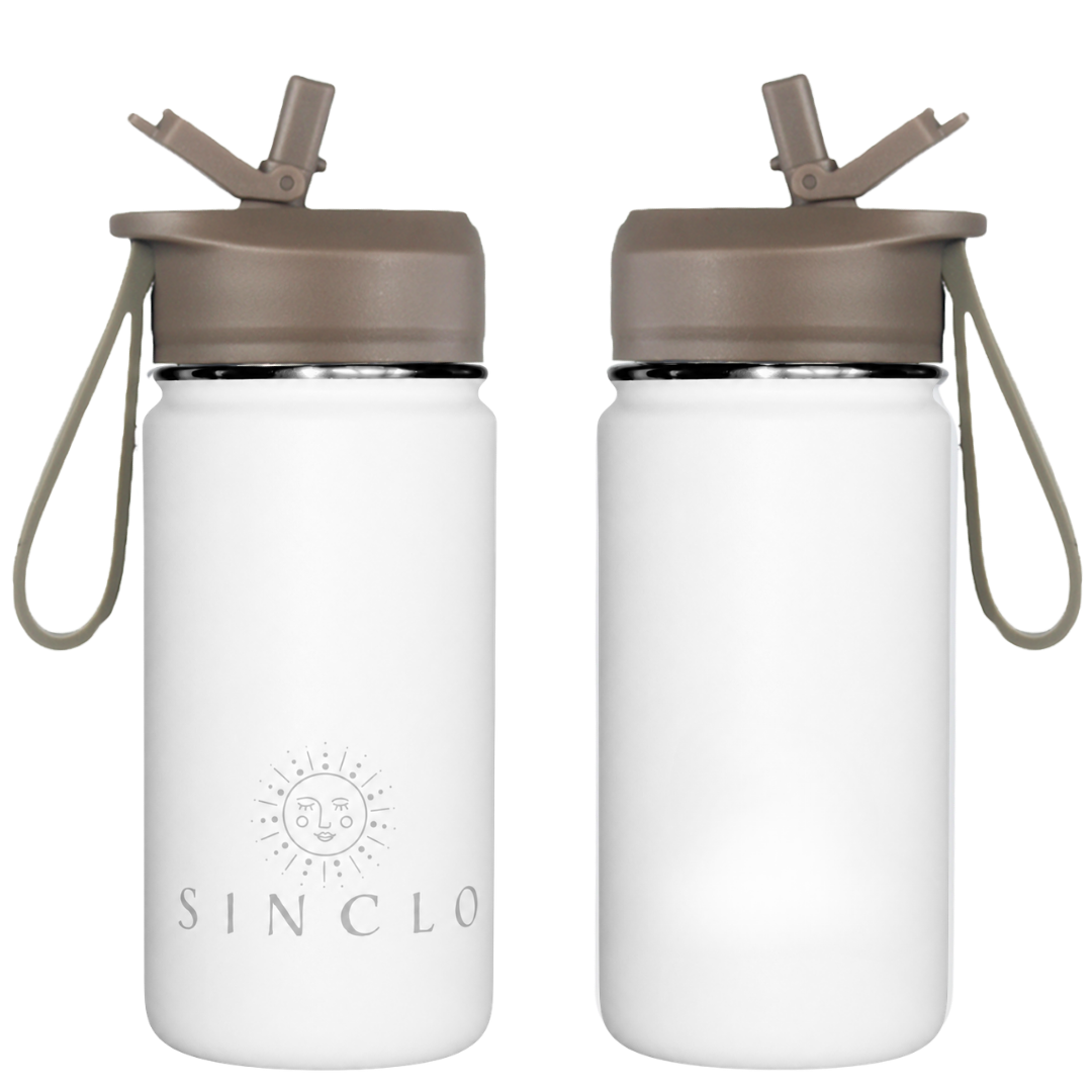 The Babi 400ml Water Bottle (White)