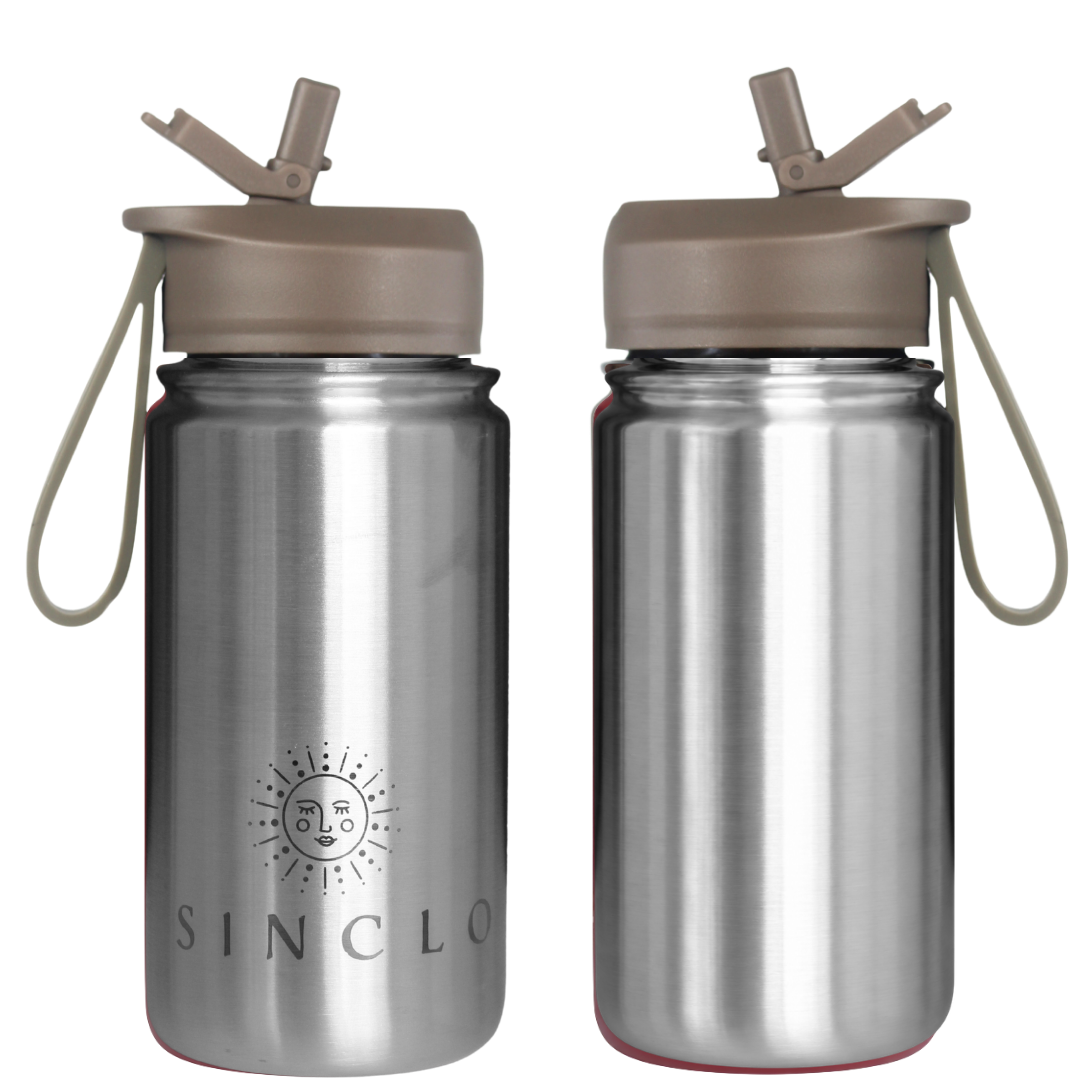 *PREORDER* The Babi 400ml Water Bottle (Chrome)