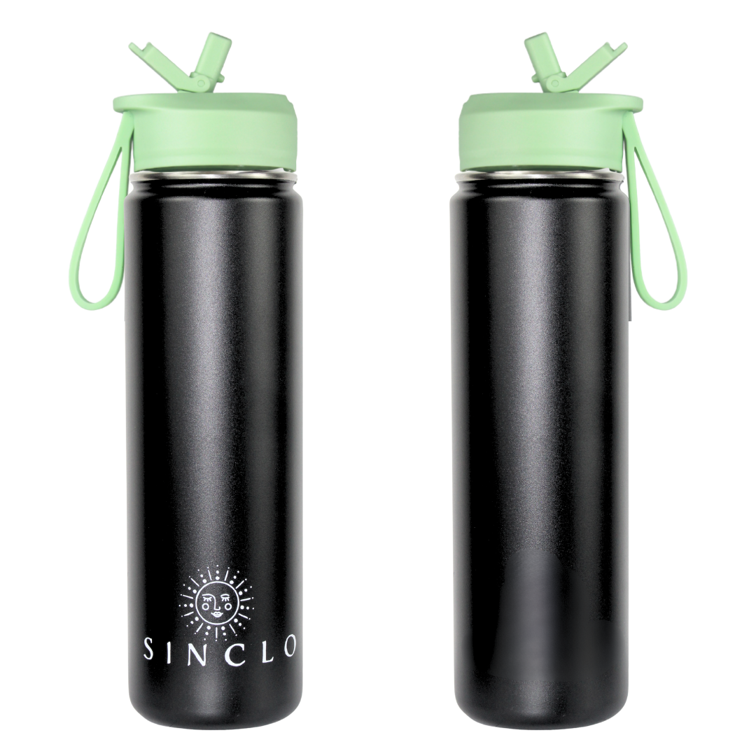 The Stevie 675ml Water Bottle (Black)