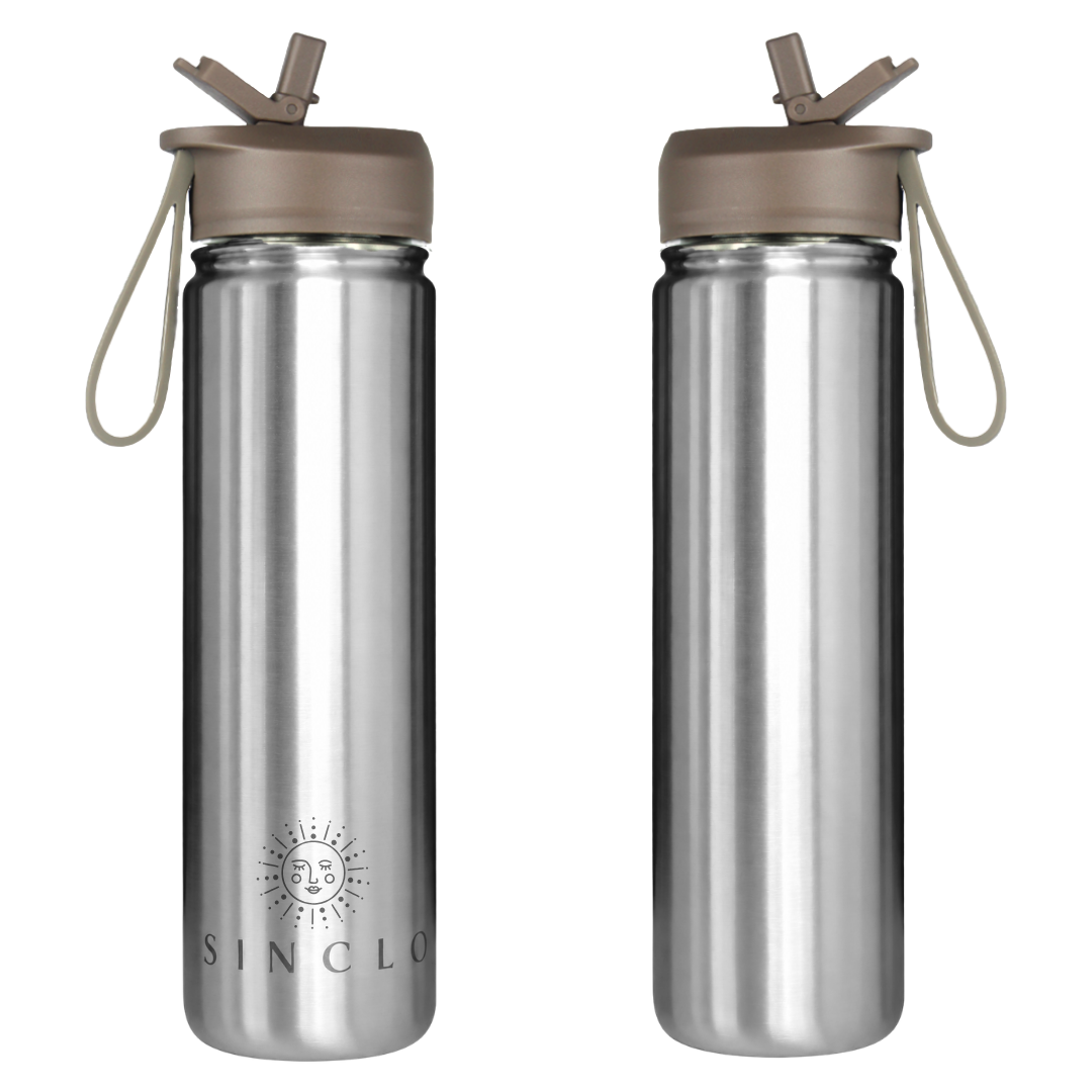 *PREORDER* The Stevie 675ml Water Bottle (Chrome)