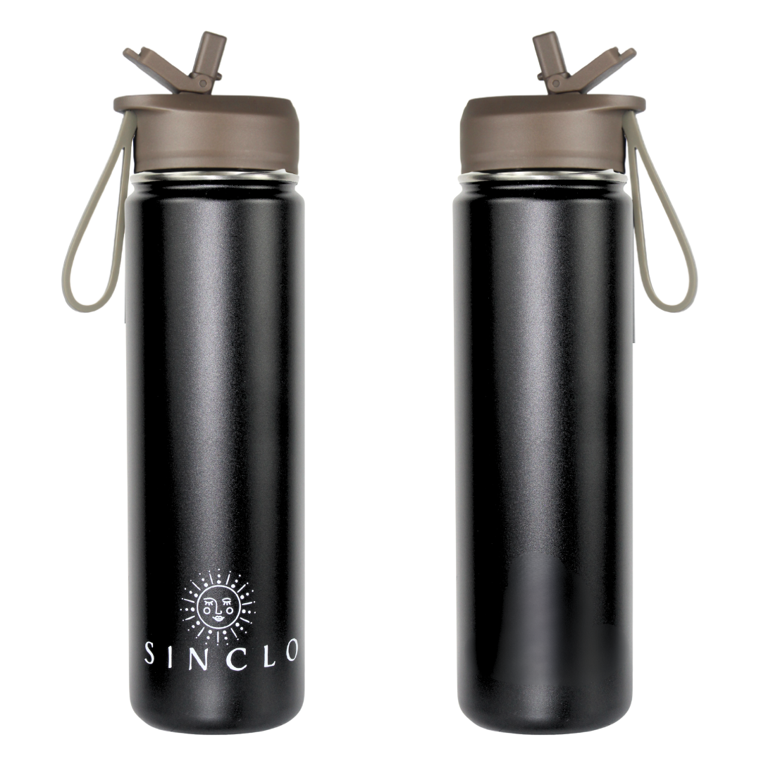 The Stevie 675ml Water Bottle (Black)