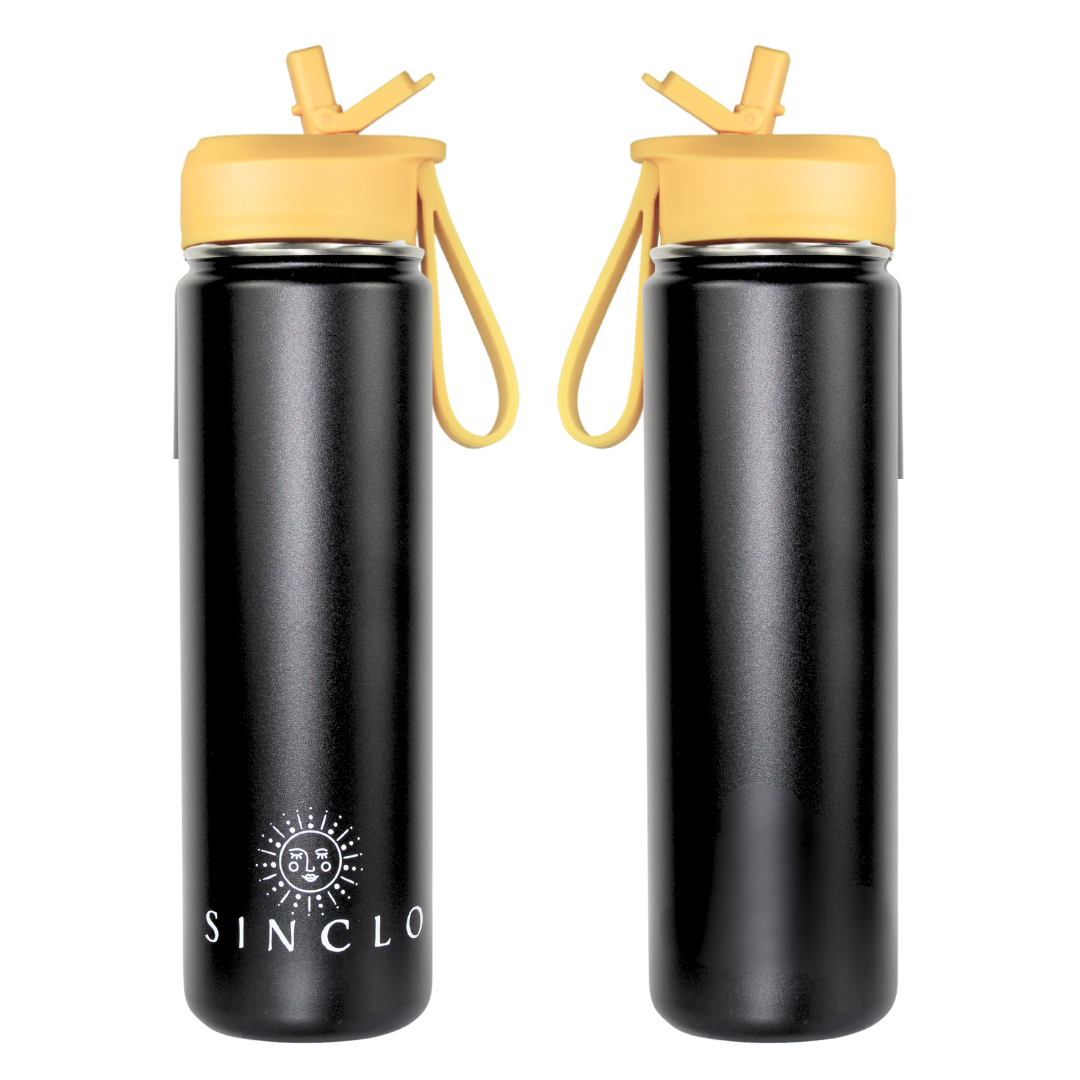 The Stevie 675ml Water Bottle (Black)