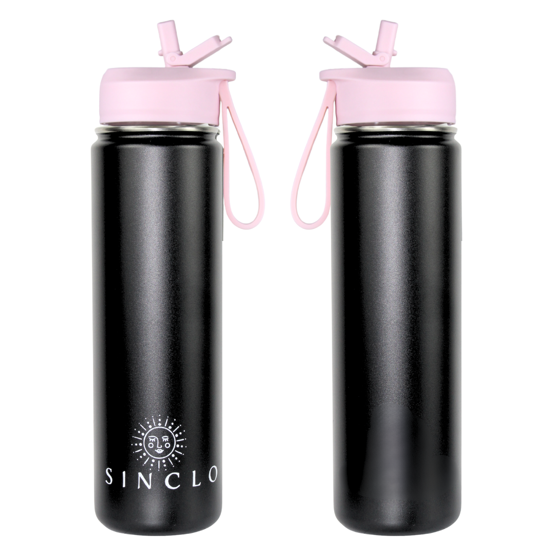 The Stevie 675ml Water Bottle (Black)