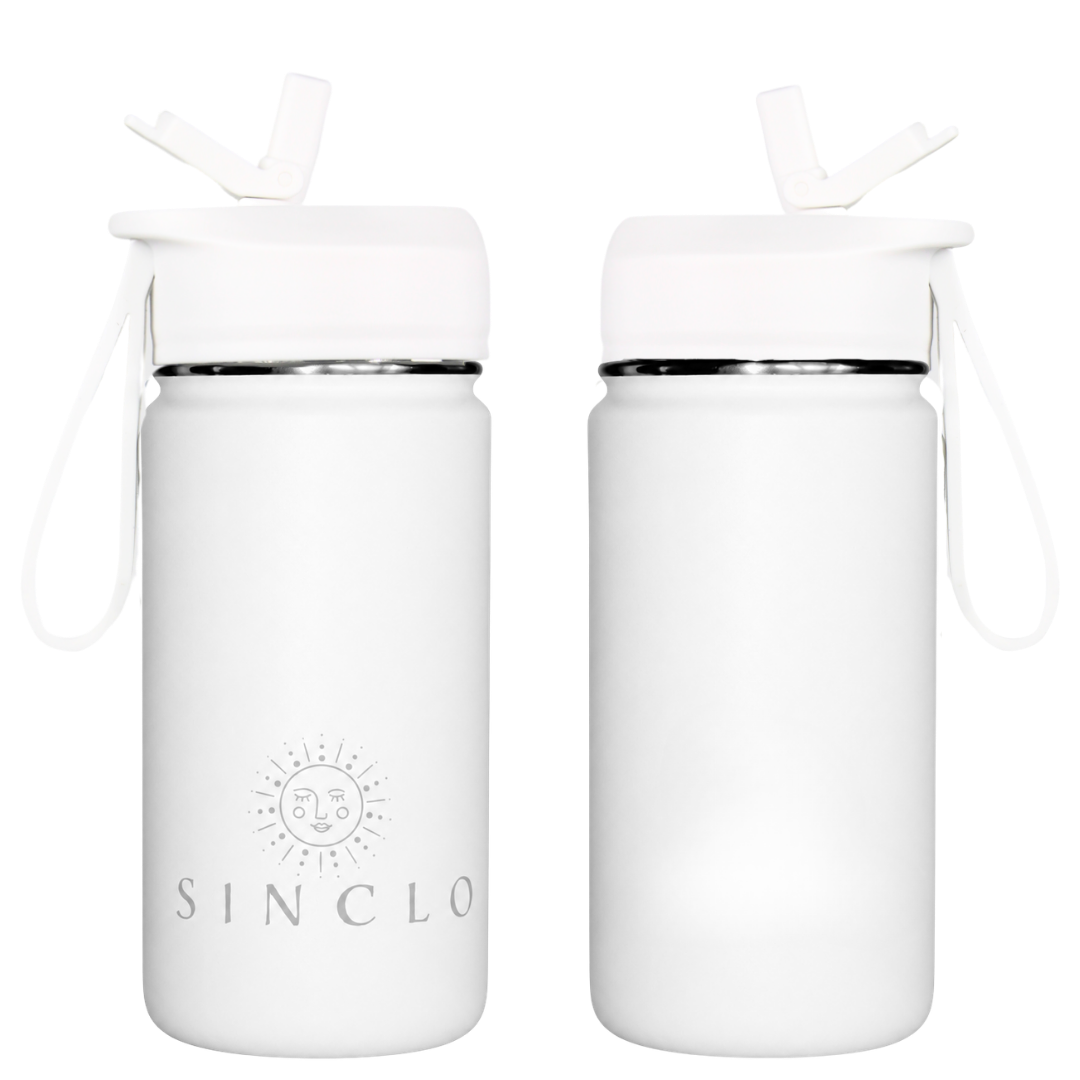 The Babi 400ml Water Bottle (White)
