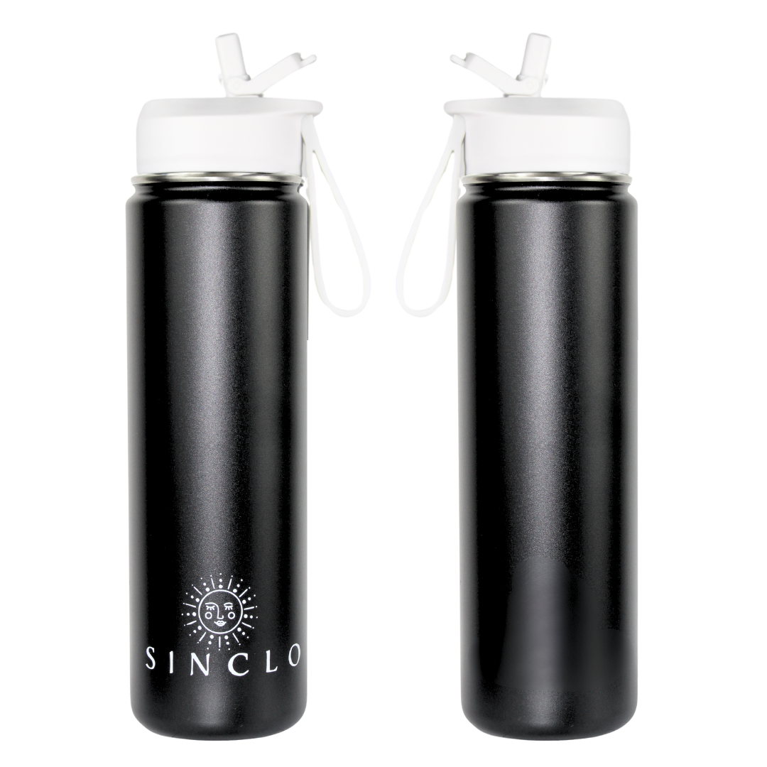 The Stevie 675ml Water Bottle (Black)