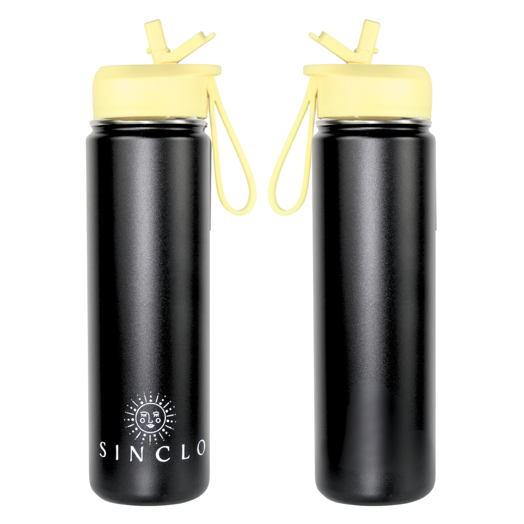 The Stevie 675ml Water Bottle (Black)