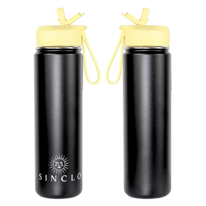 The Stevie 675ml Water Bottle (Black)