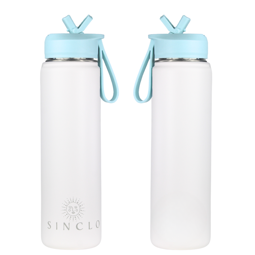 The Stevie 675ml Water Bottle (White)
