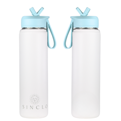 The Stevie 675ml Water Bottle (White)