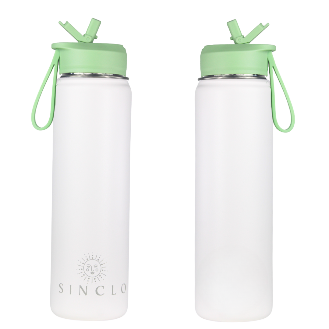 The Stevie 675ml Water Bottle (White)