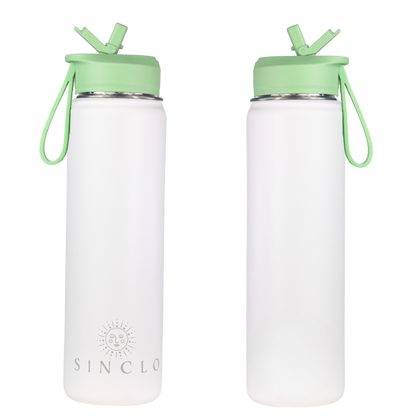 The Stevie 675ml Water Bottle (White)
