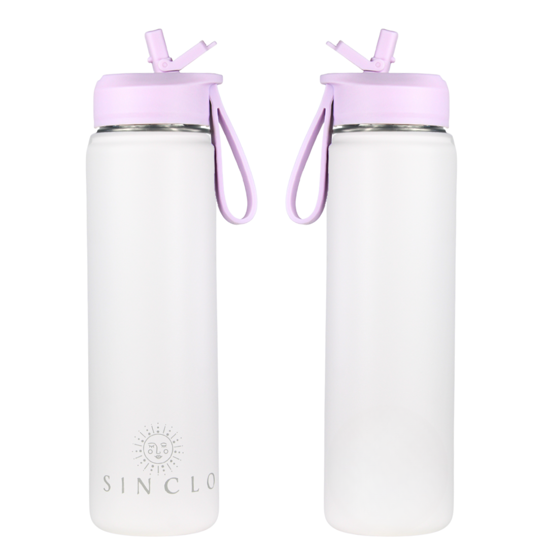 The Stevie 675ml Water Bottle (White)