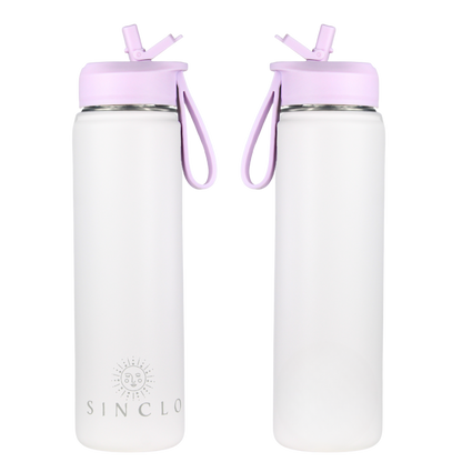 The Stevie 675ml Water Bottle (White)