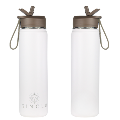 The Stevie 675ml Water Bottle (White)