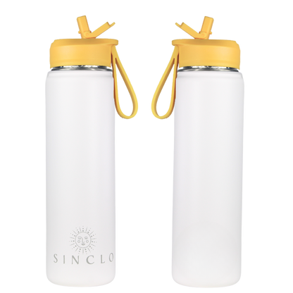 The Stevie 675ml Water Bottle (White)