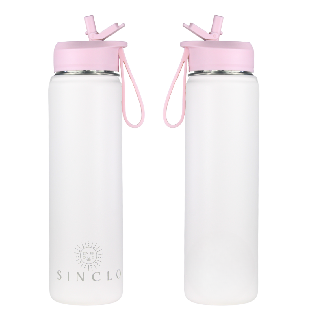 The Stevie 675ml Water Bottle (White)