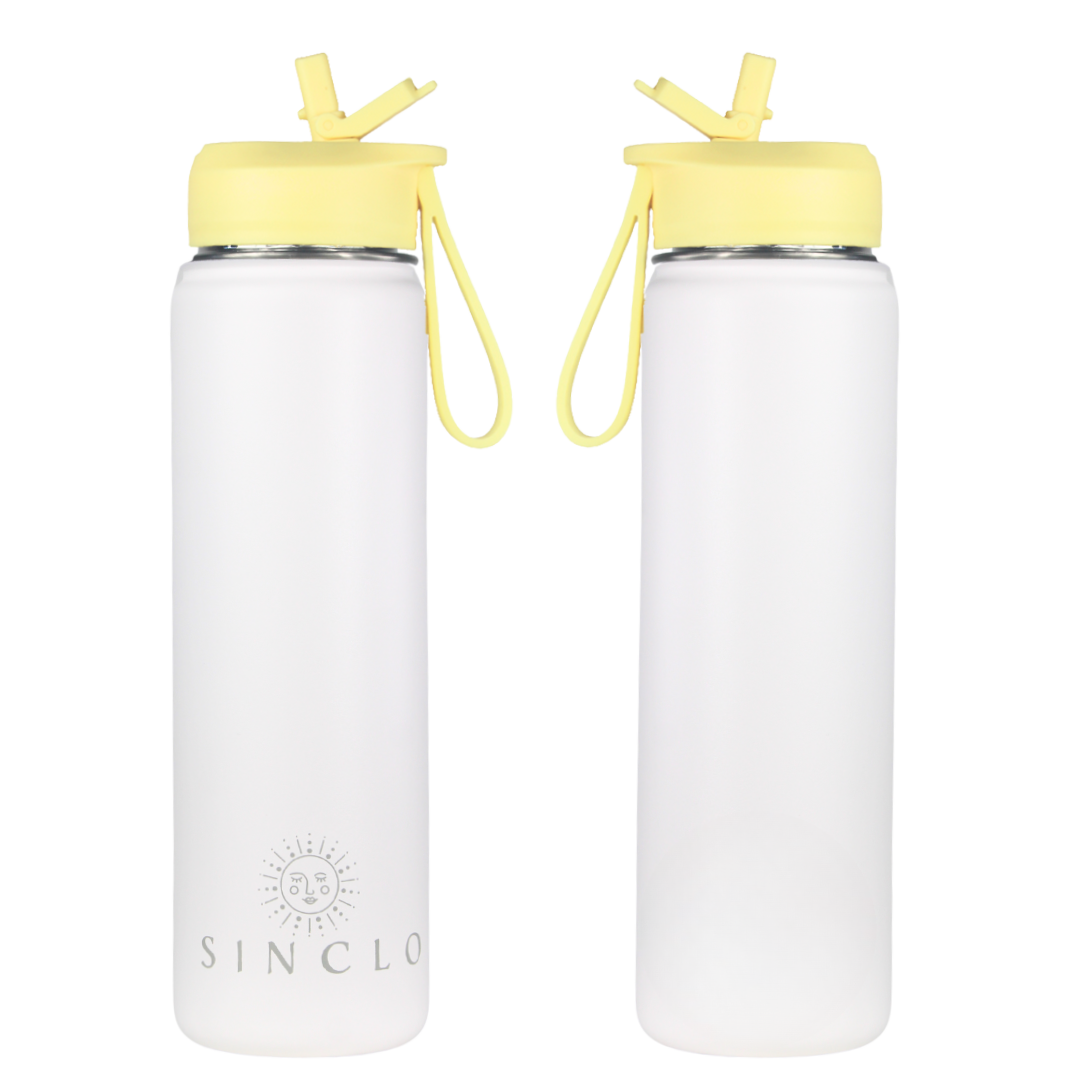 The Stevie 675ml Water Bottle (White)