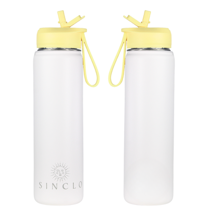 The Stevie 675ml Water Bottle (White)