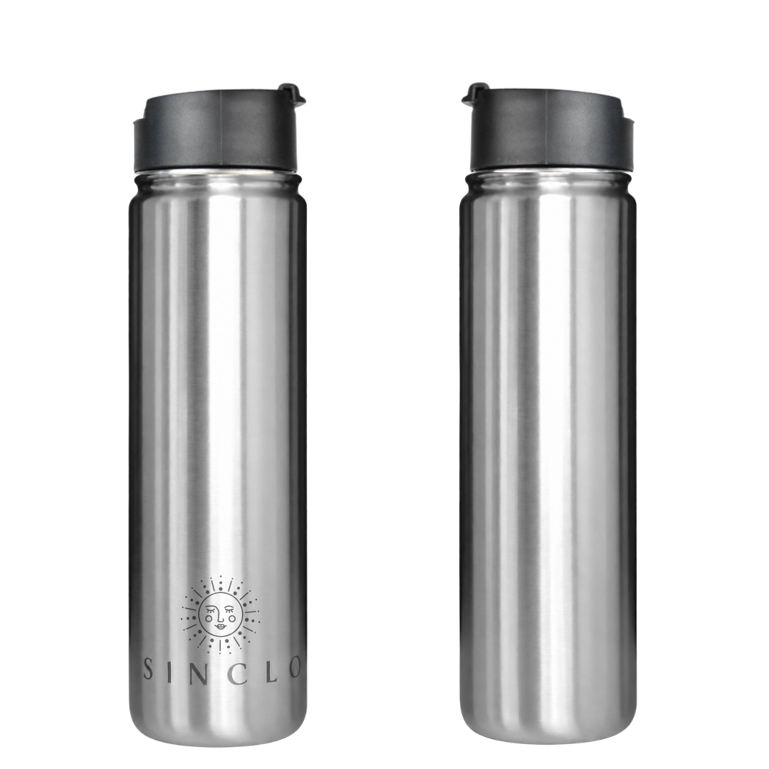 *PREORDER* The Stevie 675ml Water Bottle (Chrome)