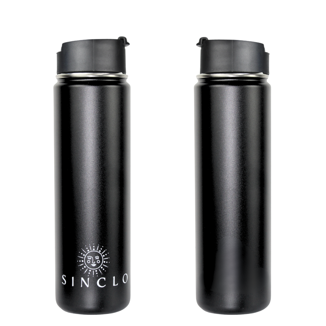 The Stevie 675ml Water Bottle (Black)