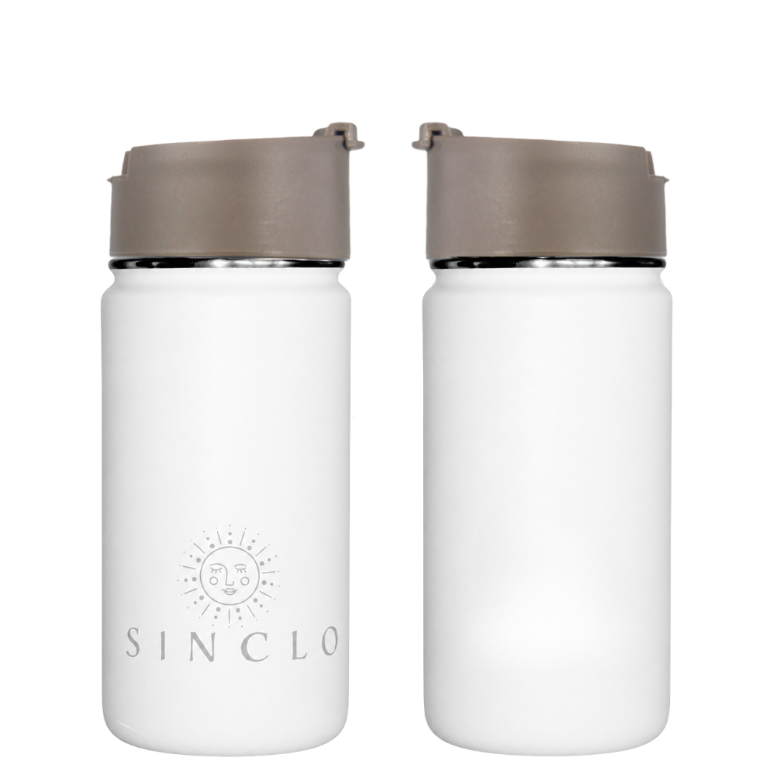 The Babi 400ml Water Bottle (White)