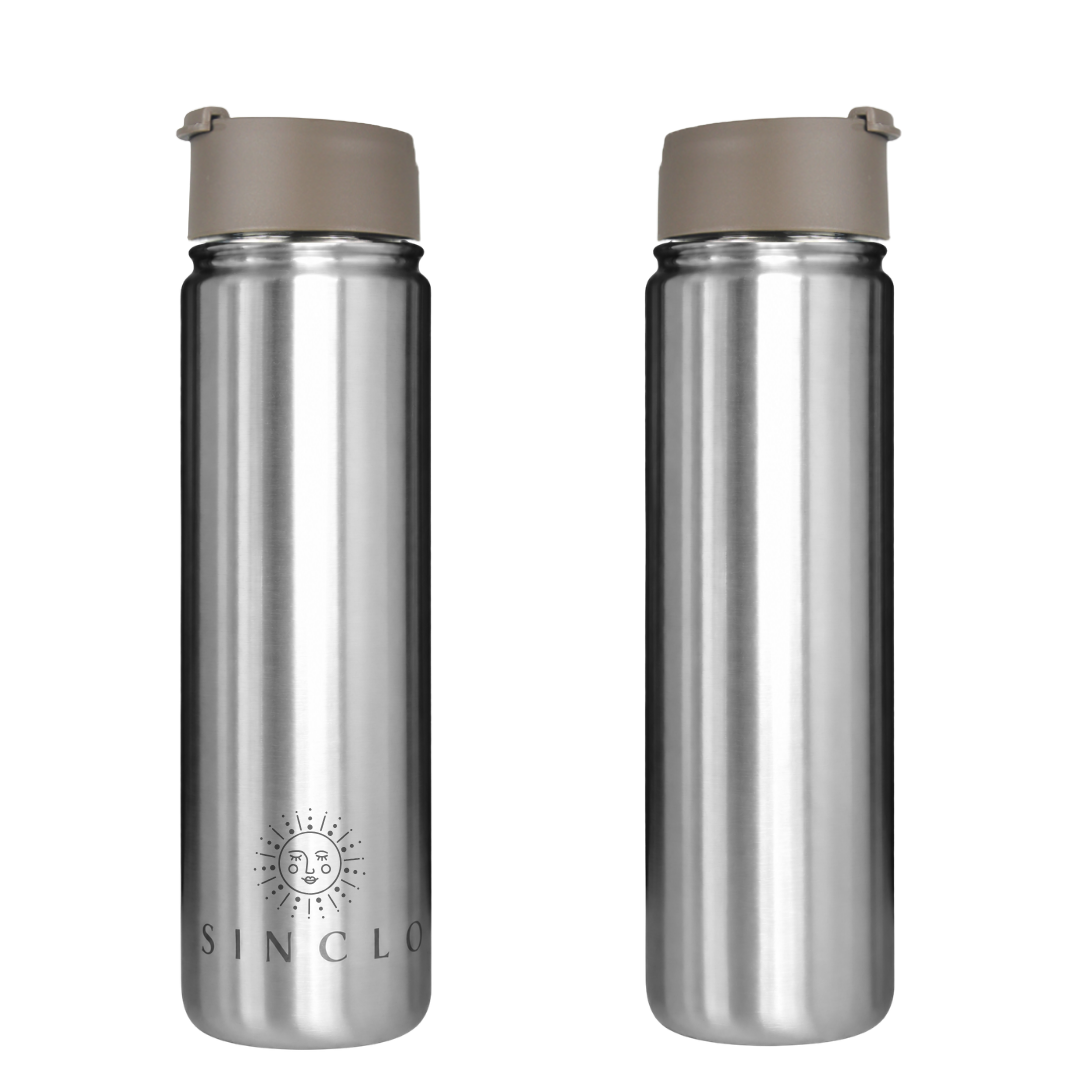 *PREORDER* The Stevie 675ml Water Bottle (Chrome)