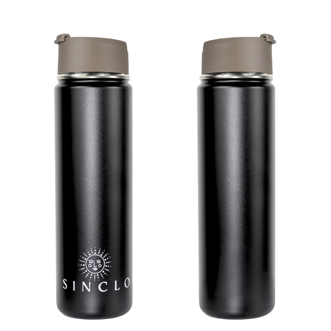 The Stevie 675ml Water Bottle (Black)