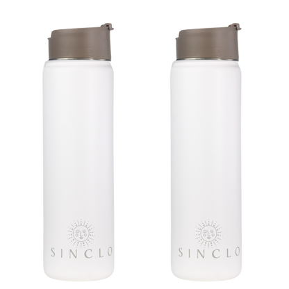 The Stevie 675ml Water Bottle (White)