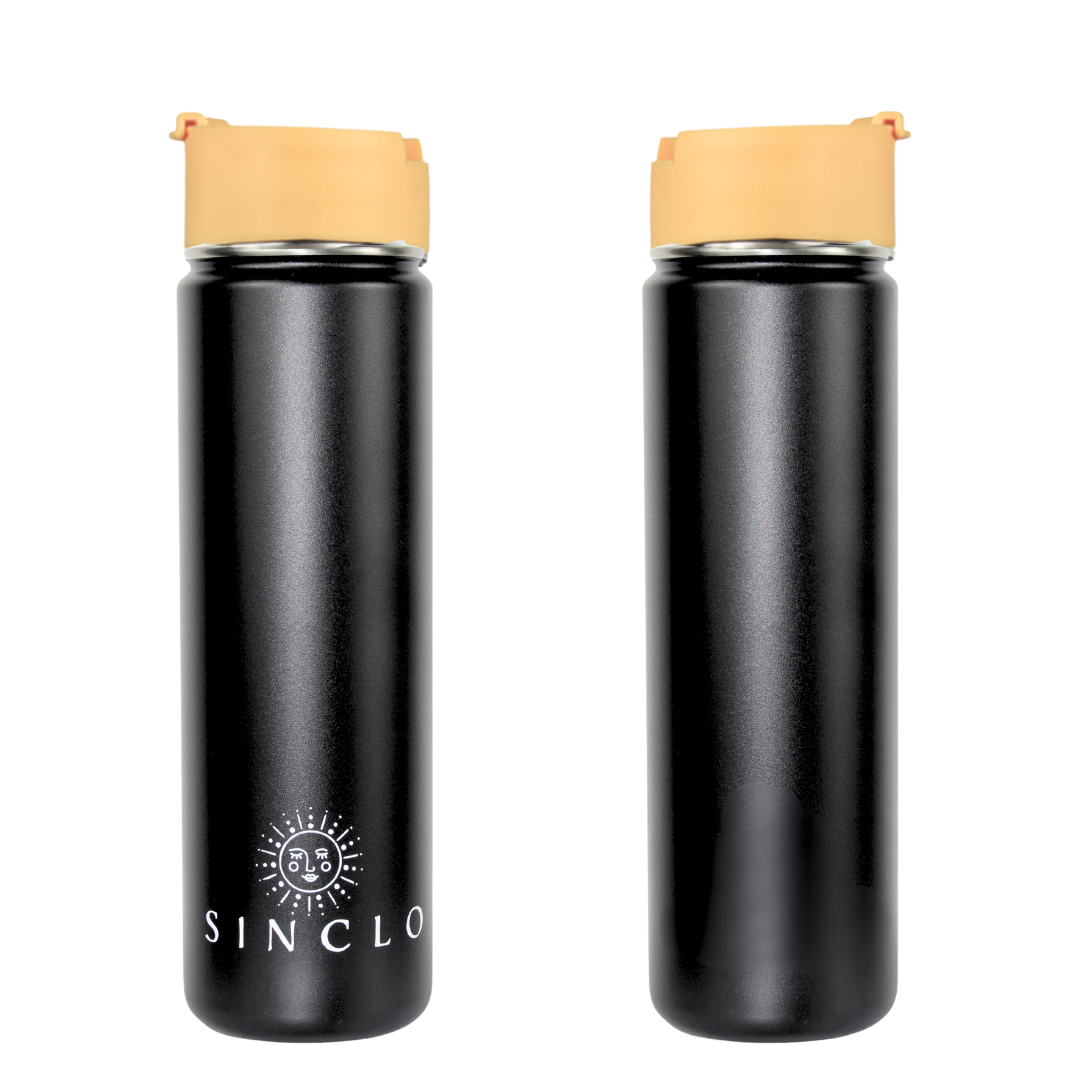 The Stevie 675ml Water Bottle (Black)