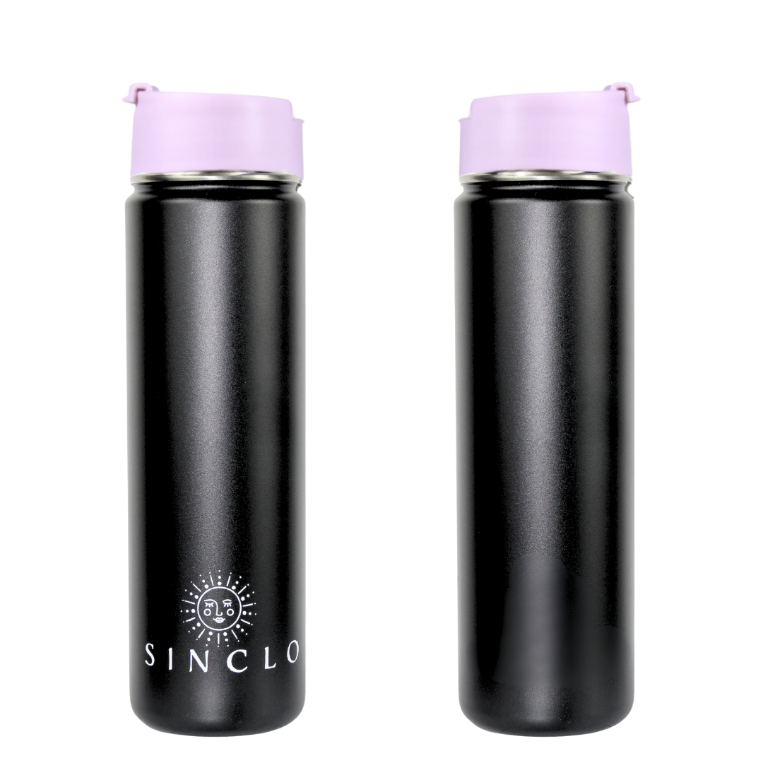 The Stevie 675ml Water Bottle (Black)