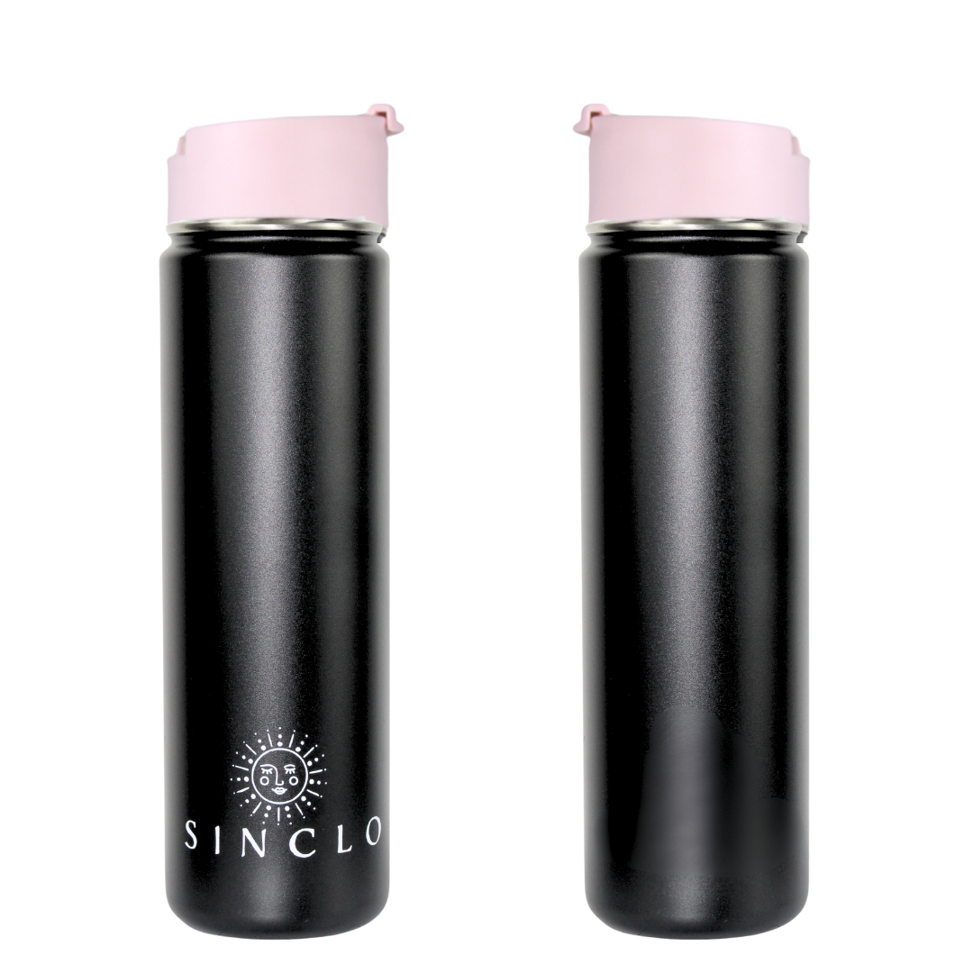 The Stevie 675ml Water Bottle (Black)