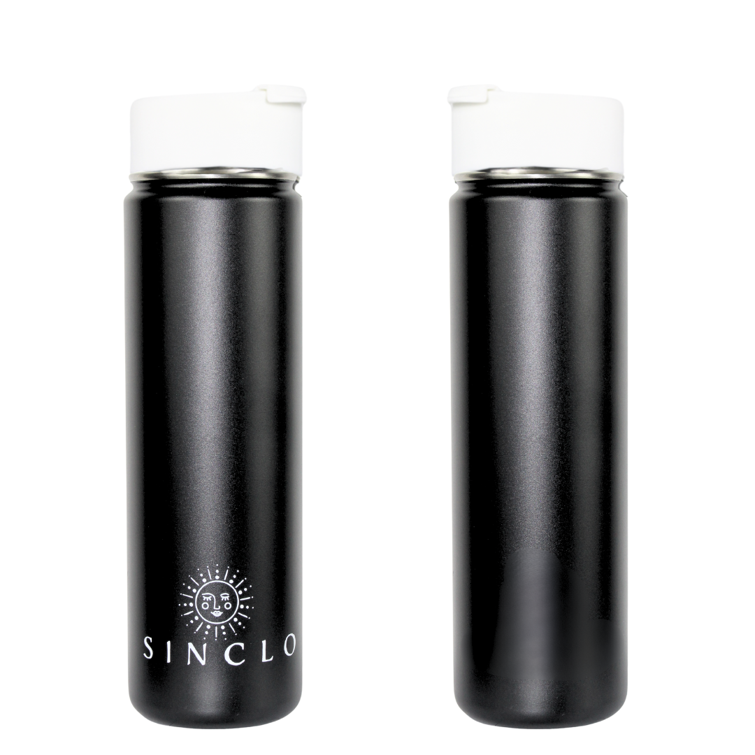 The Stevie 675ml Water Bottle (Black)