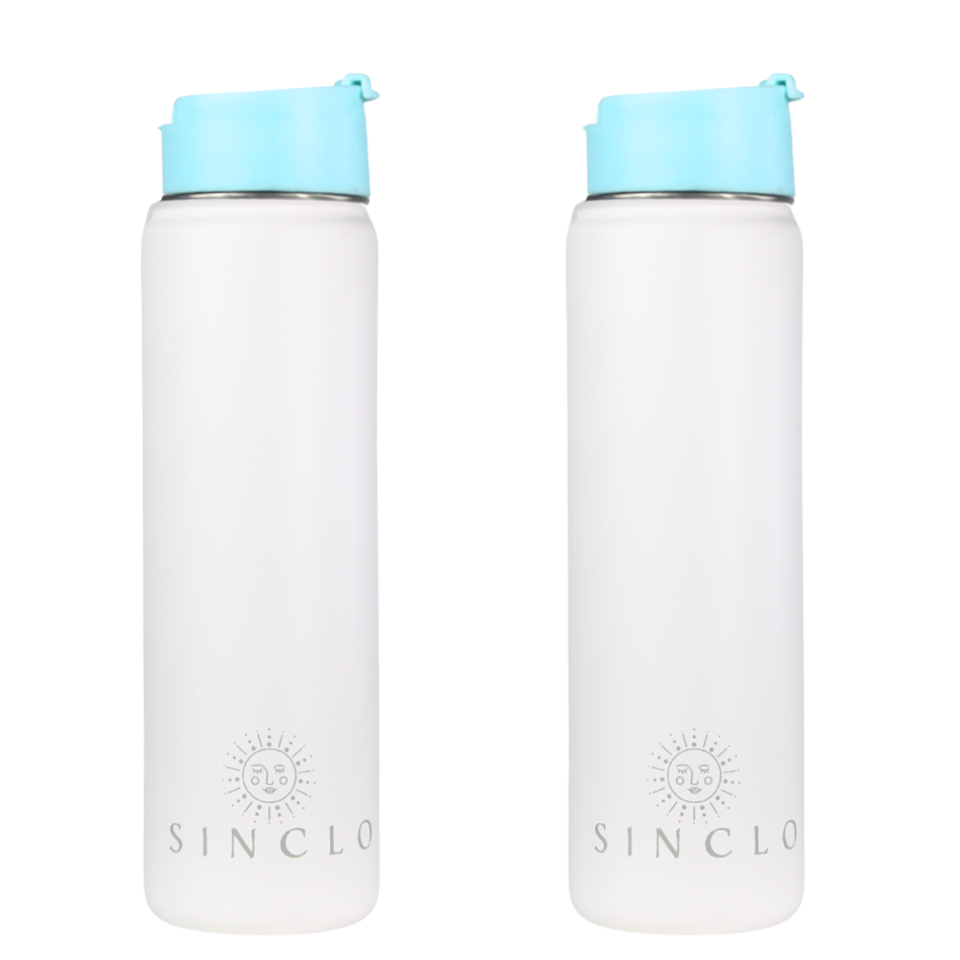 The Stevie 675ml Water Bottle (White)