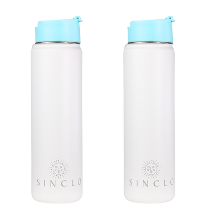 The Stevie 675ml Water Bottle (White)