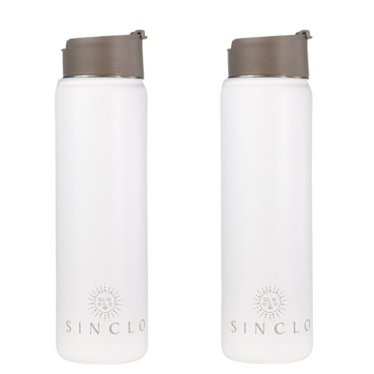 The Stevie 675ml Water Bottle (White)