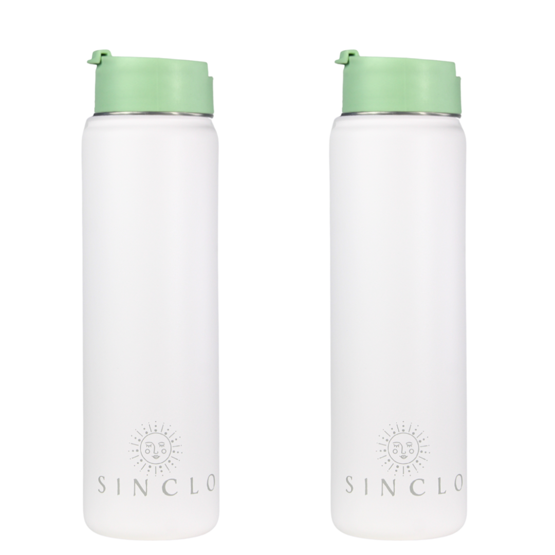 The Stevie 675ml Water Bottle (White)