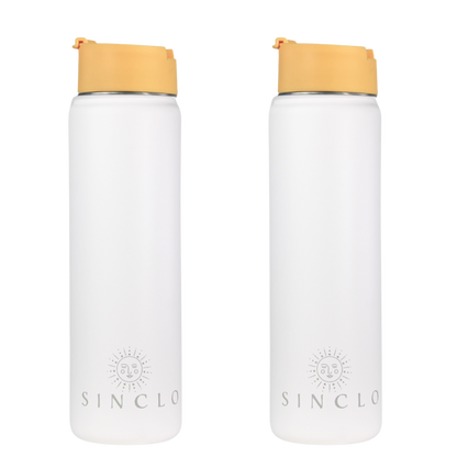 The Stevie 675ml Water Bottle (White)