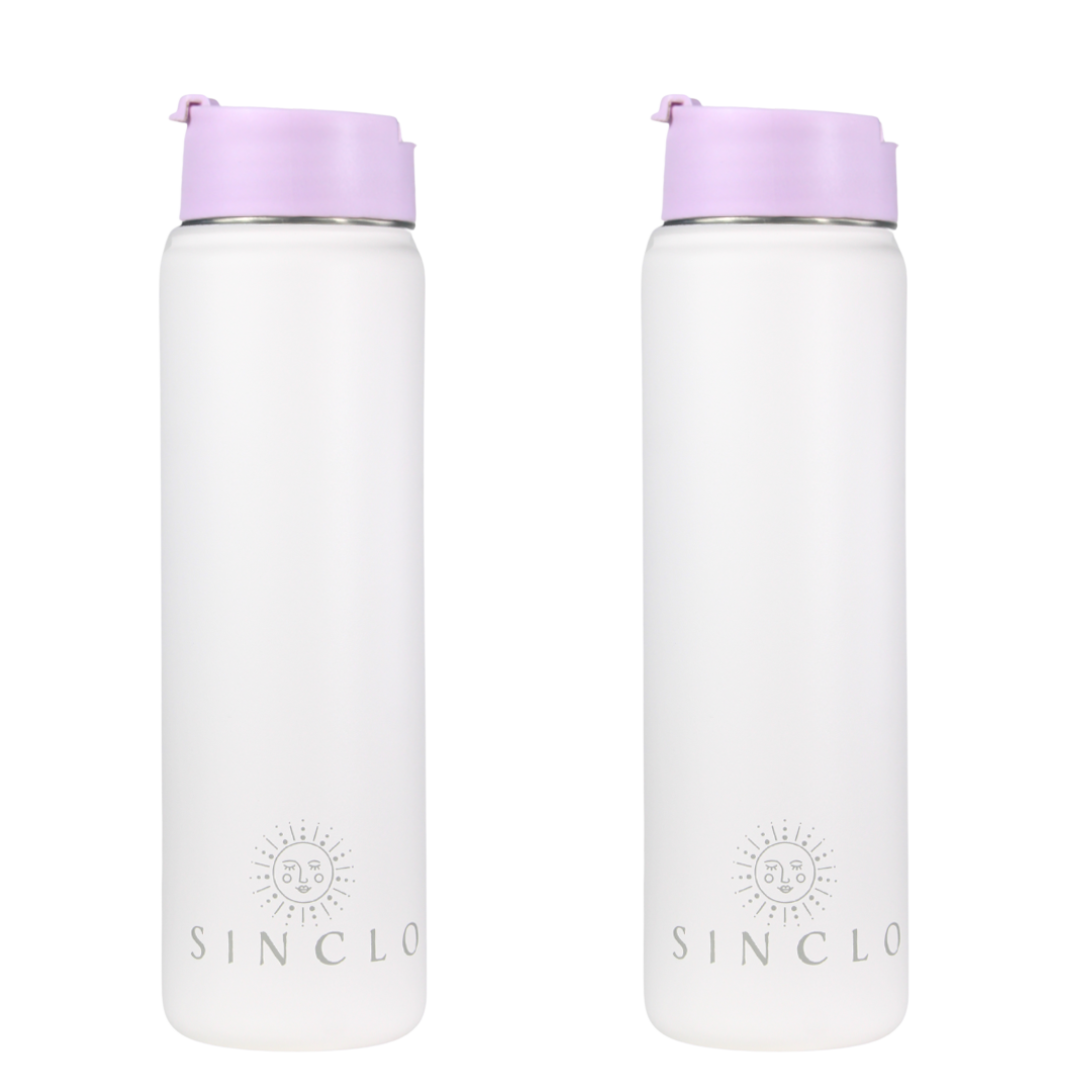 The Stevie 675ml Water Bottle (White)