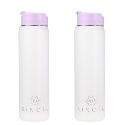 The Stevie 675ml Water Bottle (White)