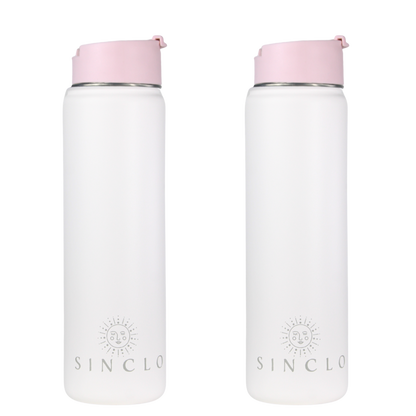 The Stevie 675ml Water Bottle (White)
