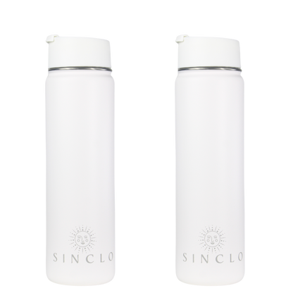 The Stevie 675ml Water Bottle (White)