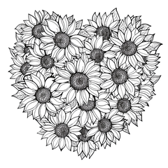 sunflower heart