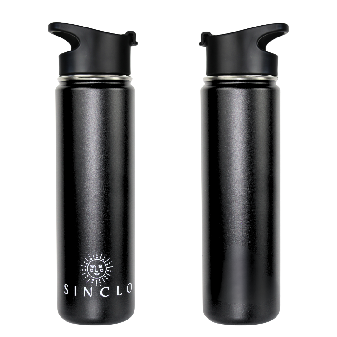 The Stevie 675ml Water Bottle (Black)