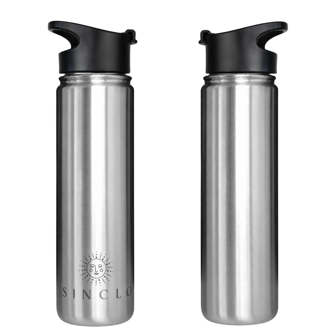 *PREORDER* The Stevie 675ml Water Bottle (Chrome)