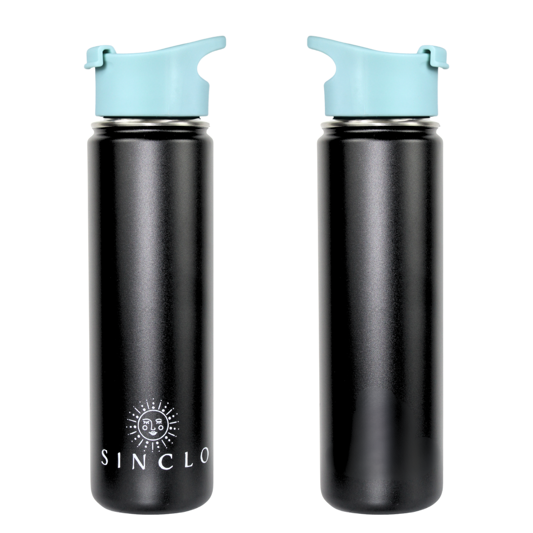 The Stevie 675ml Water Bottle (Black)