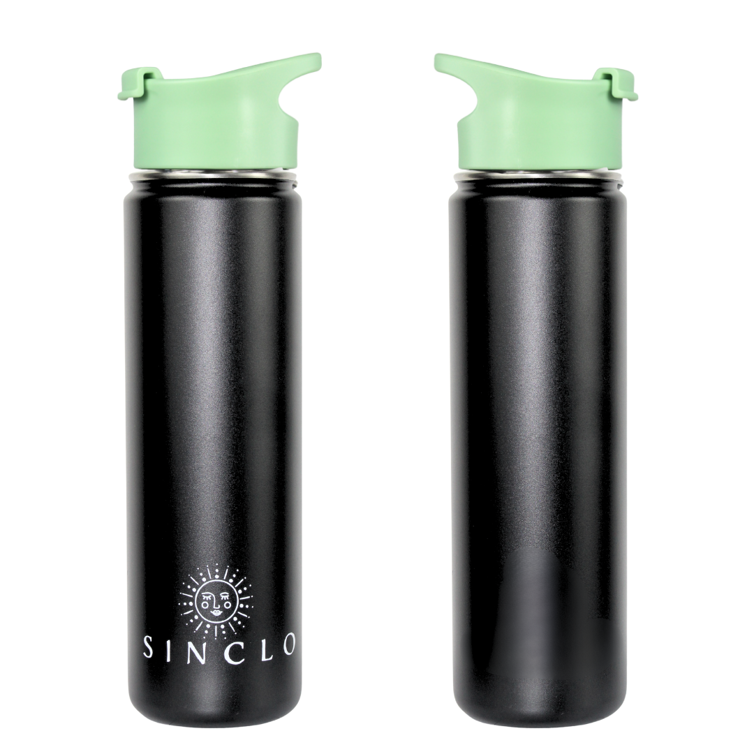 The Stevie 675ml Water Bottle (Black)