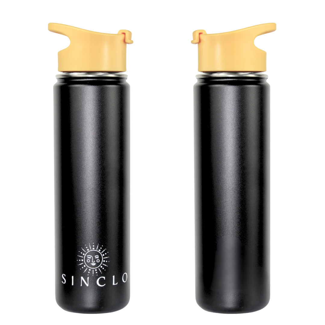 The Stevie 675ml Water Bottle (Black)