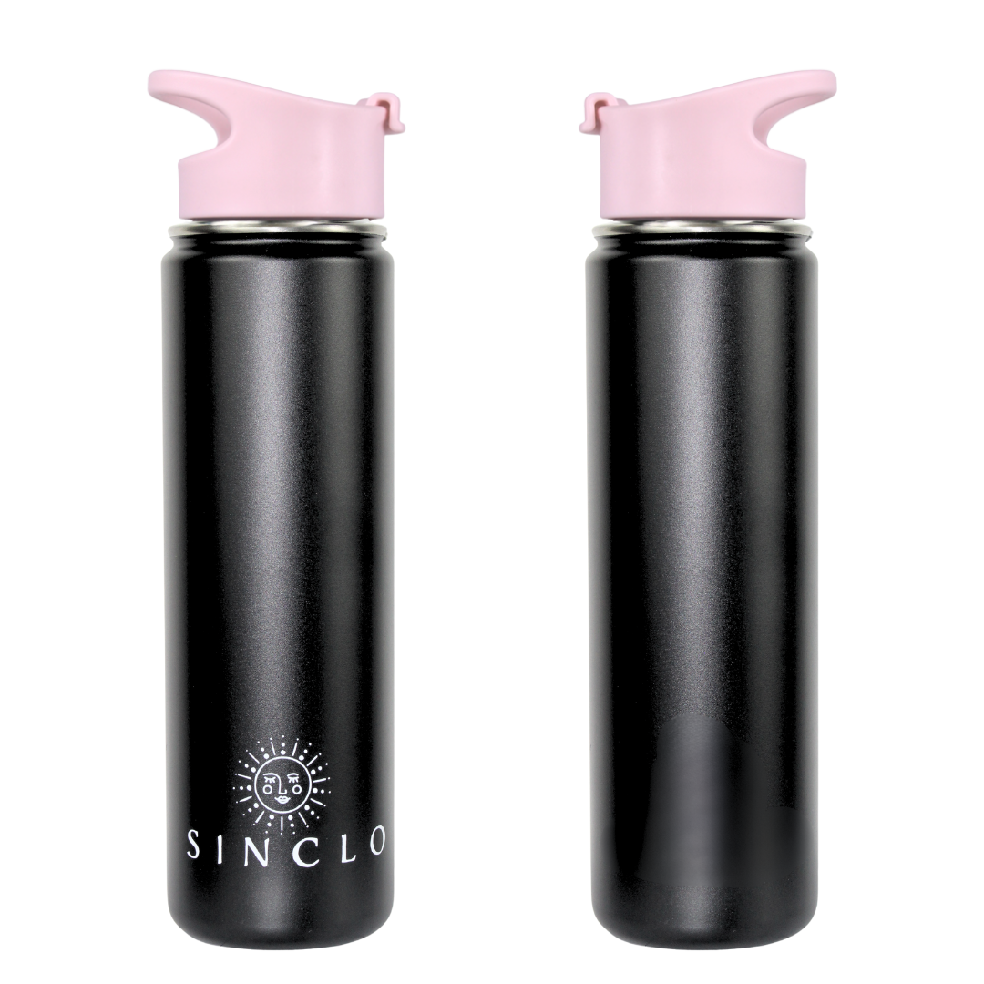 The Stevie 675ml Water Bottle (Black)