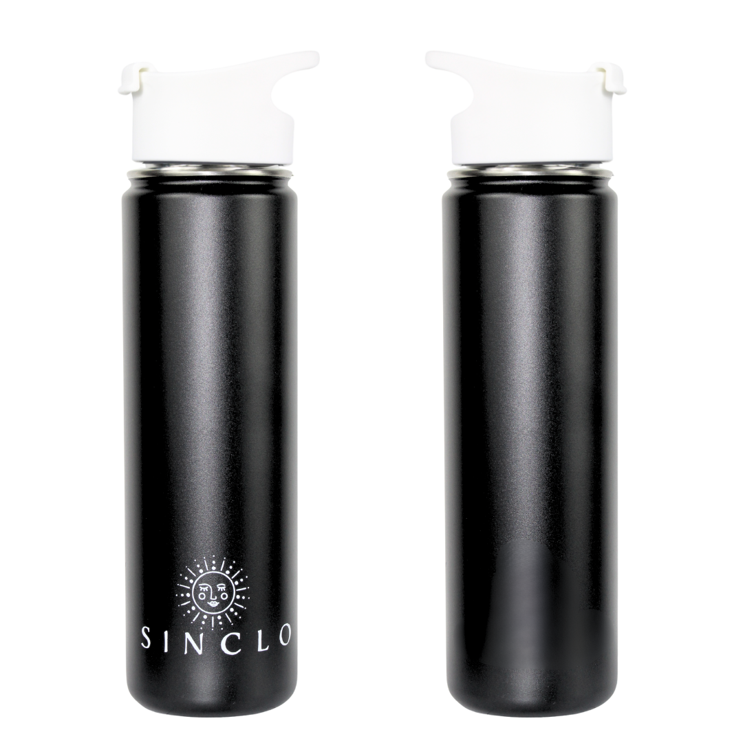 The Stevie 675ml Water Bottle (Black)